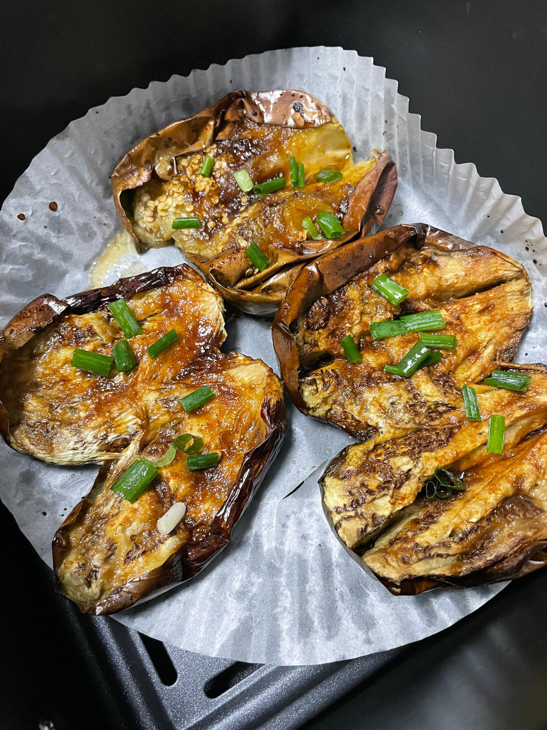 【空气炸锅】做出烧烤摊扬名立万的烤茄子！