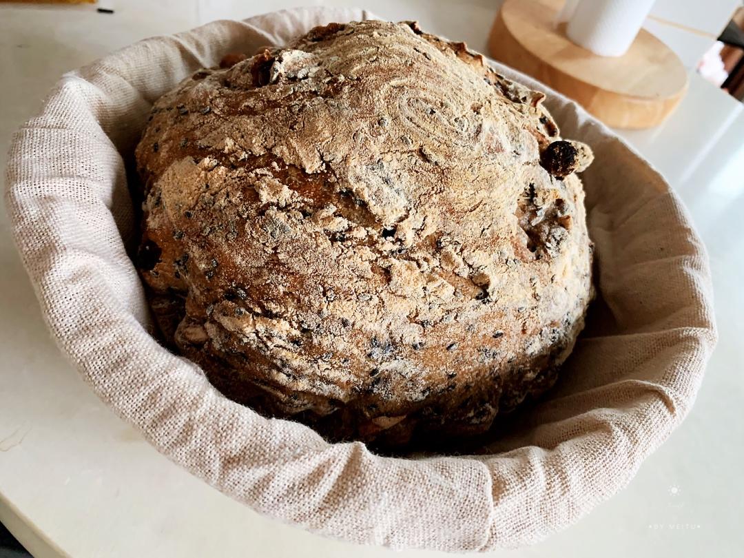 零失败、免揉面、好吃的核桃仁葡萄干欧包