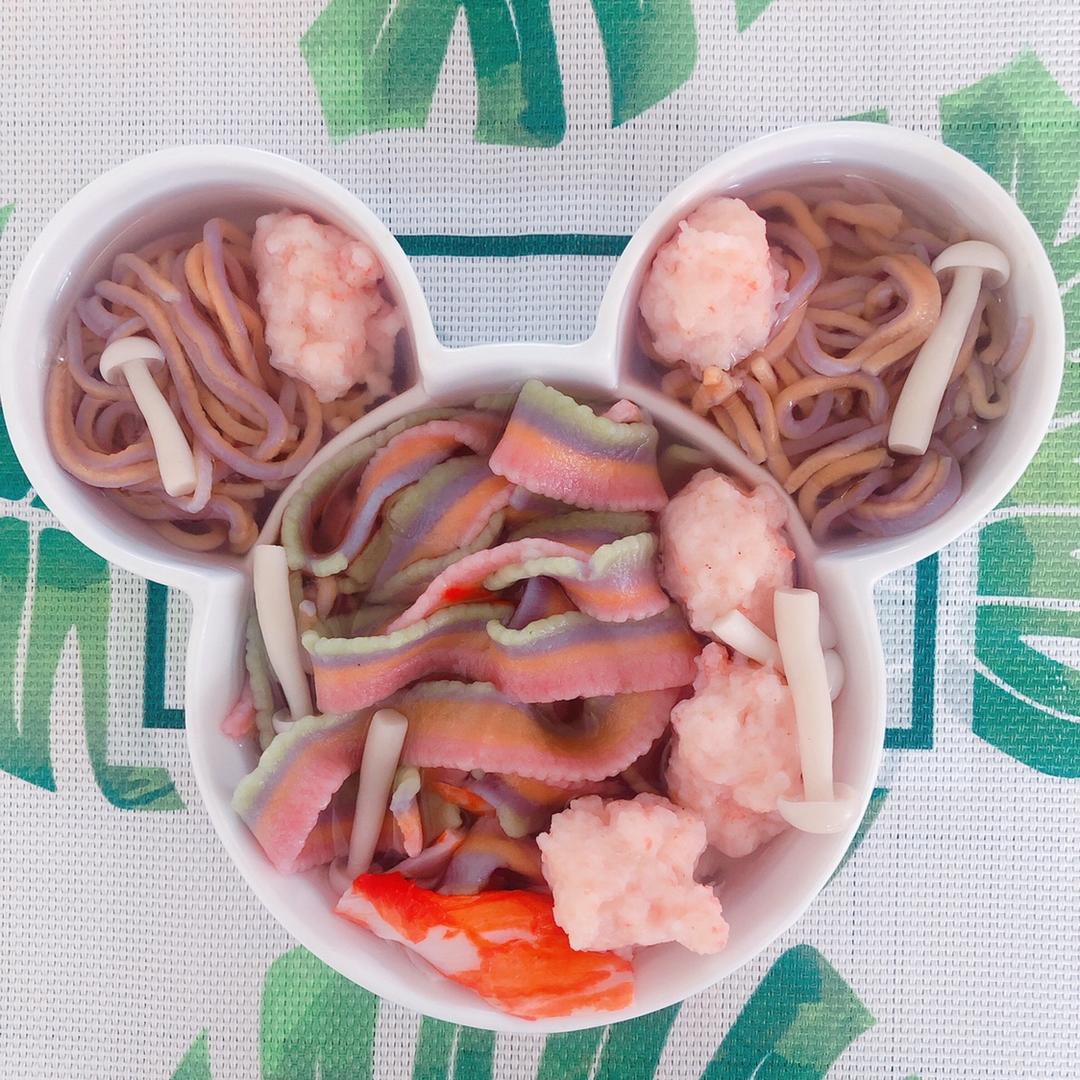 彩虹面条 AB版面条 蔬菜汁面条