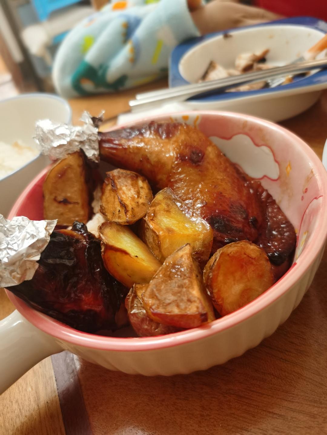 少油❗舔指❗空气炸锅懒人版香脆手枪腿