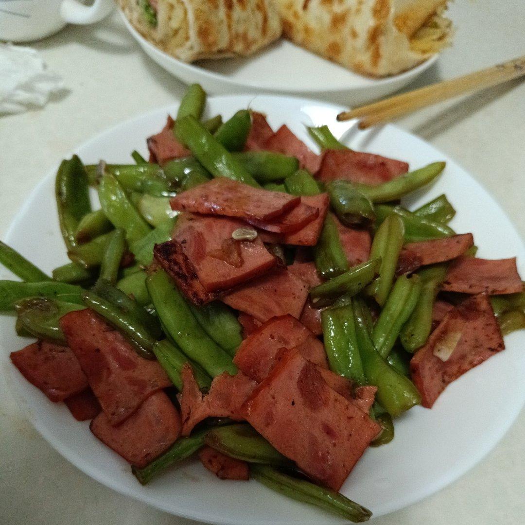 芸豆炒火腿