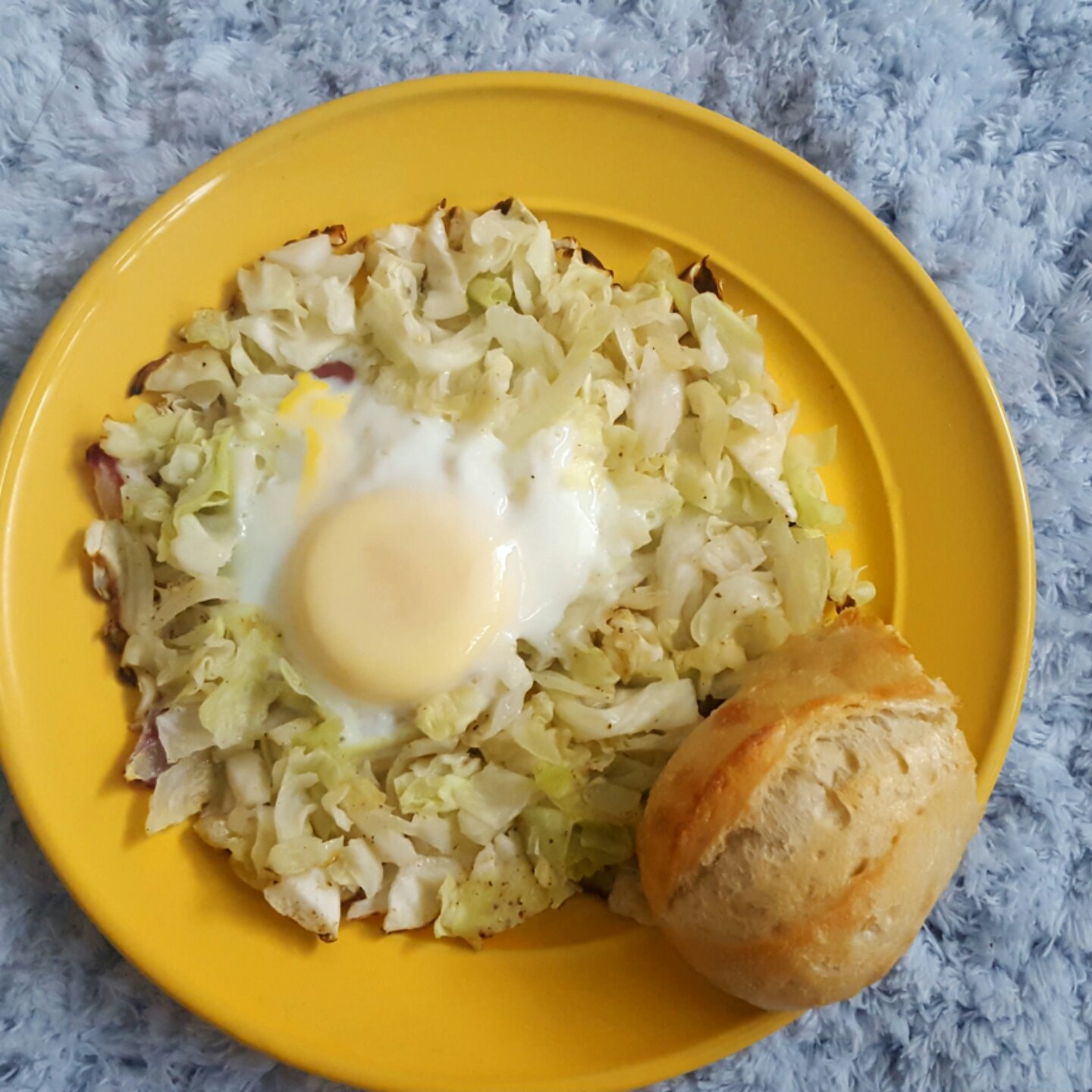 快手早餐料理-卷心菜烘蛋