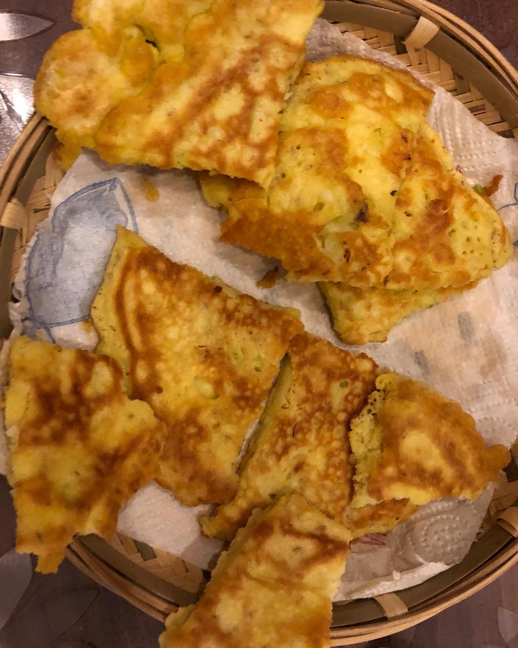 葱花鸡蛋饼