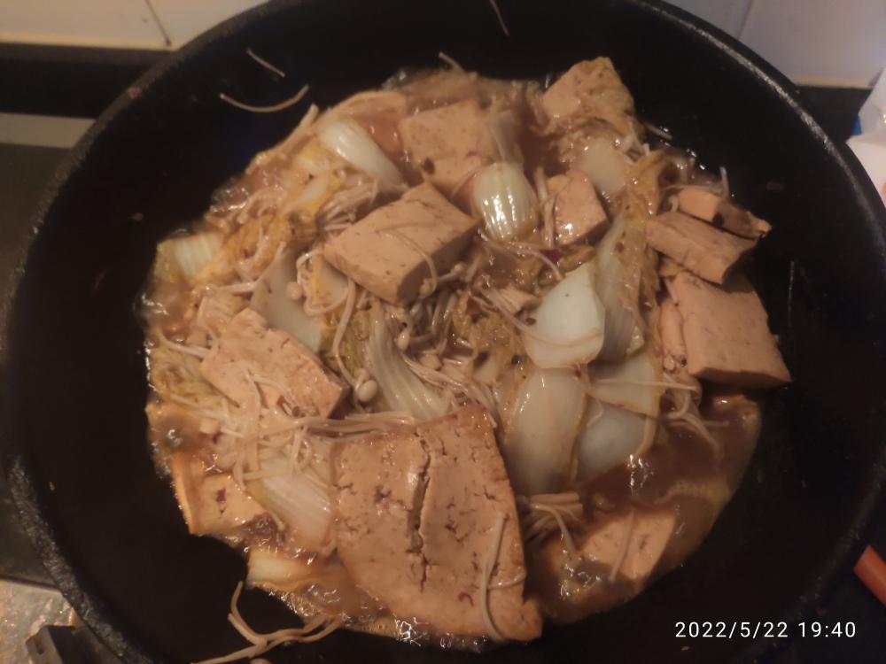 巨好吃的白菜炖豆腐的做法
