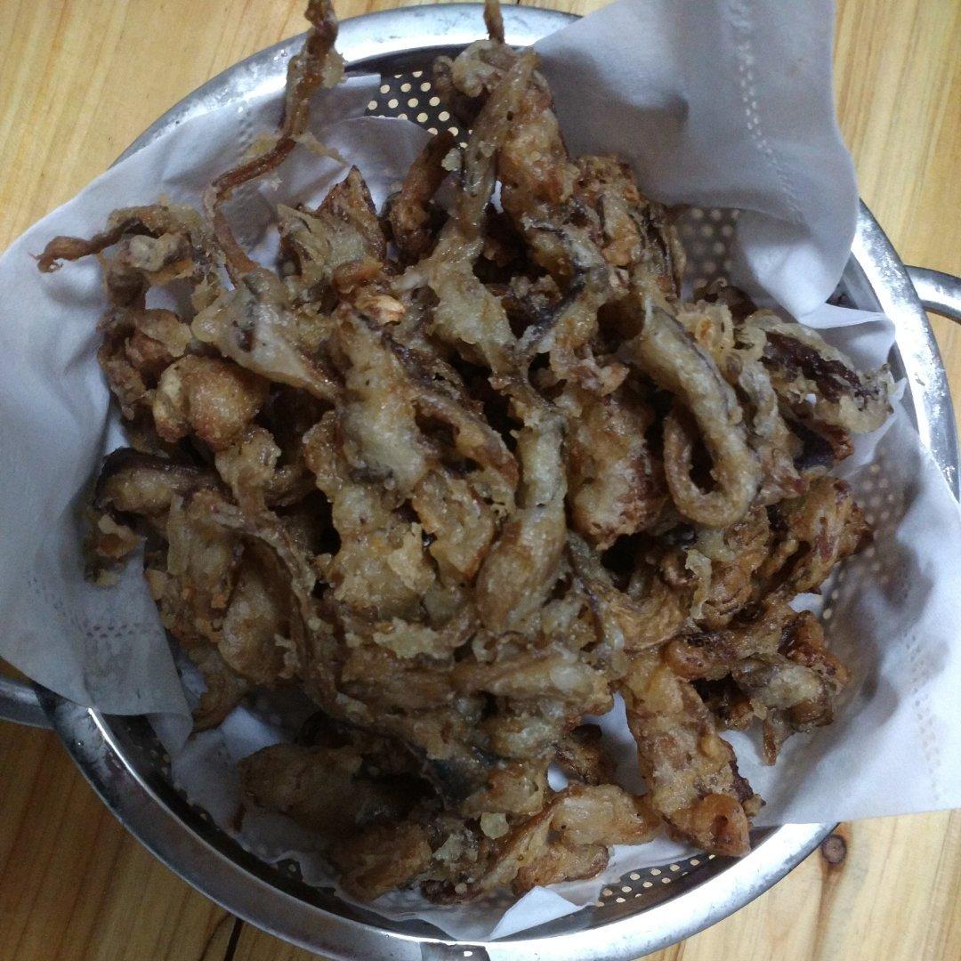 干炸平菇