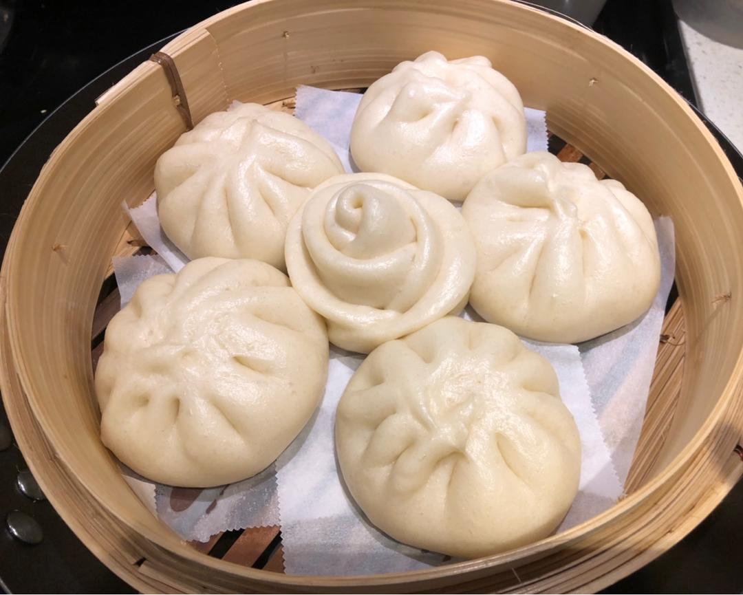 一次性发酵的奶香馒头！