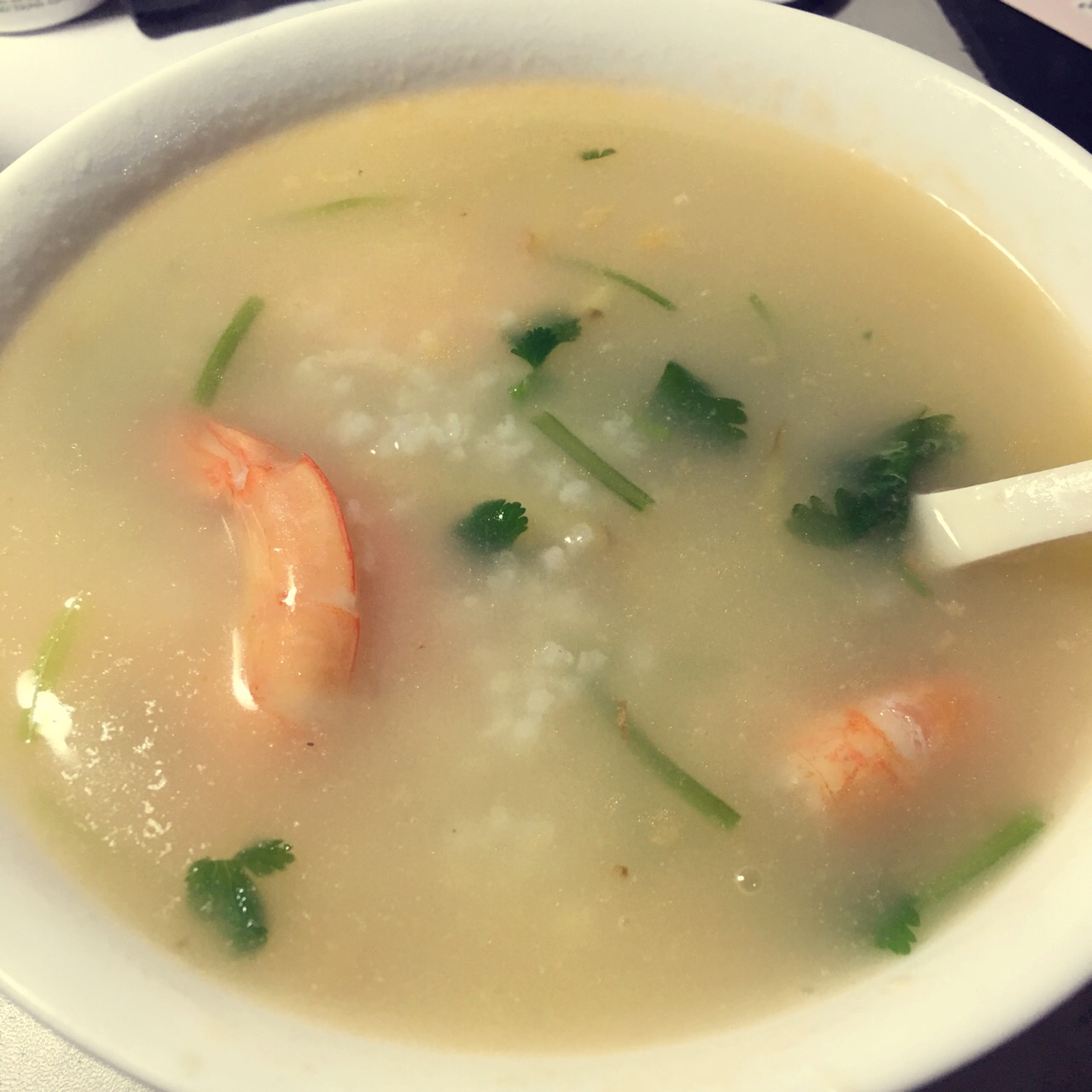 鲜虾砂锅粥