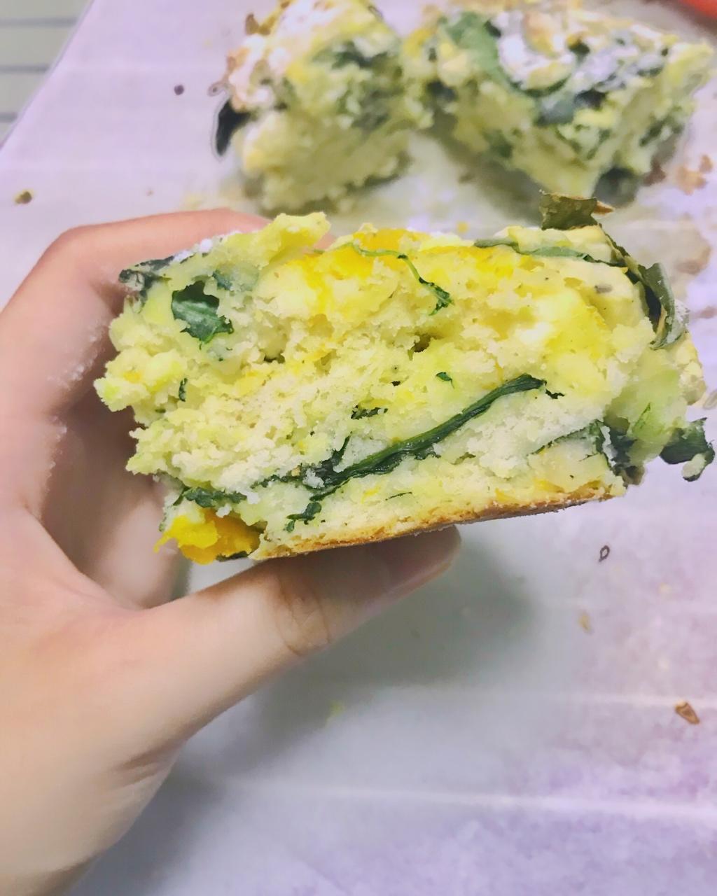 菠菜南瓜奶酪丹波面包丨健康·烘焙