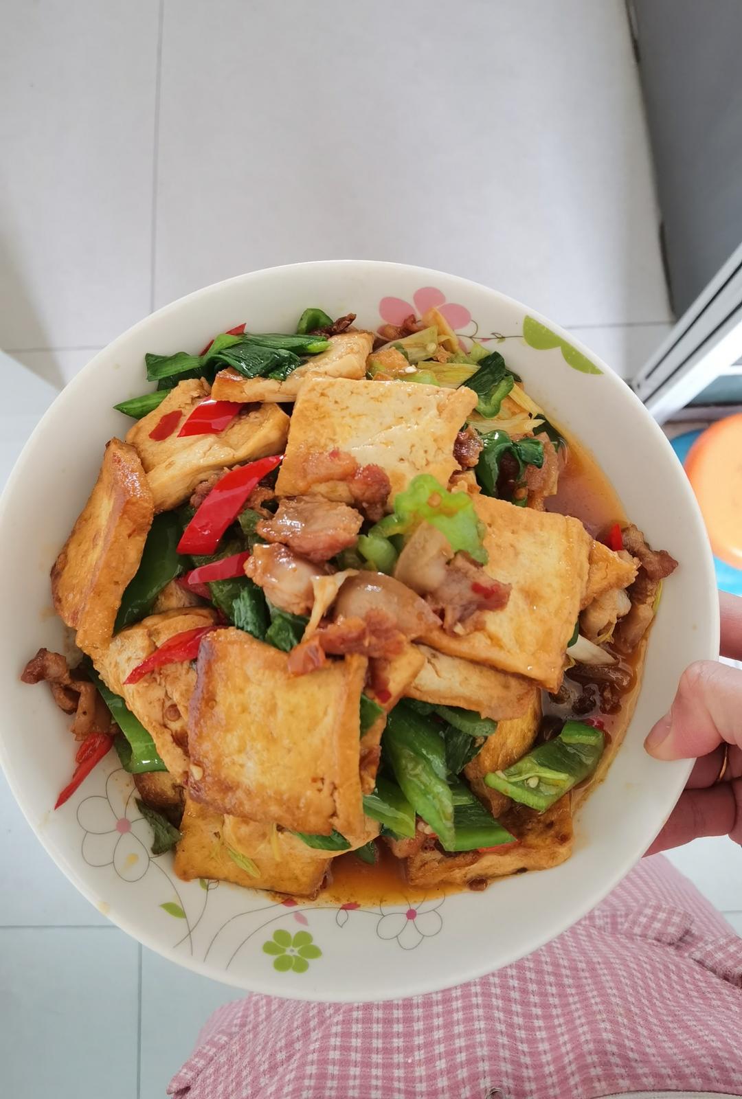 焖煎豆腐
