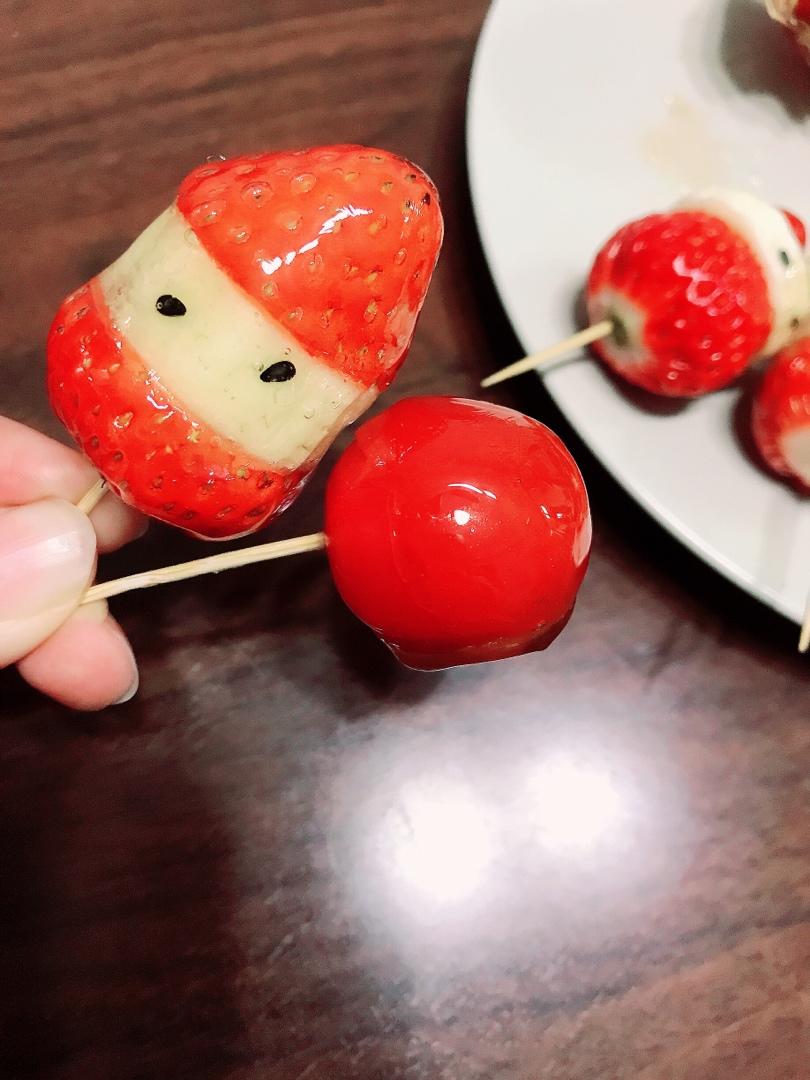 孩子们最爱的超可爱草莓🍓冰糖葫芦