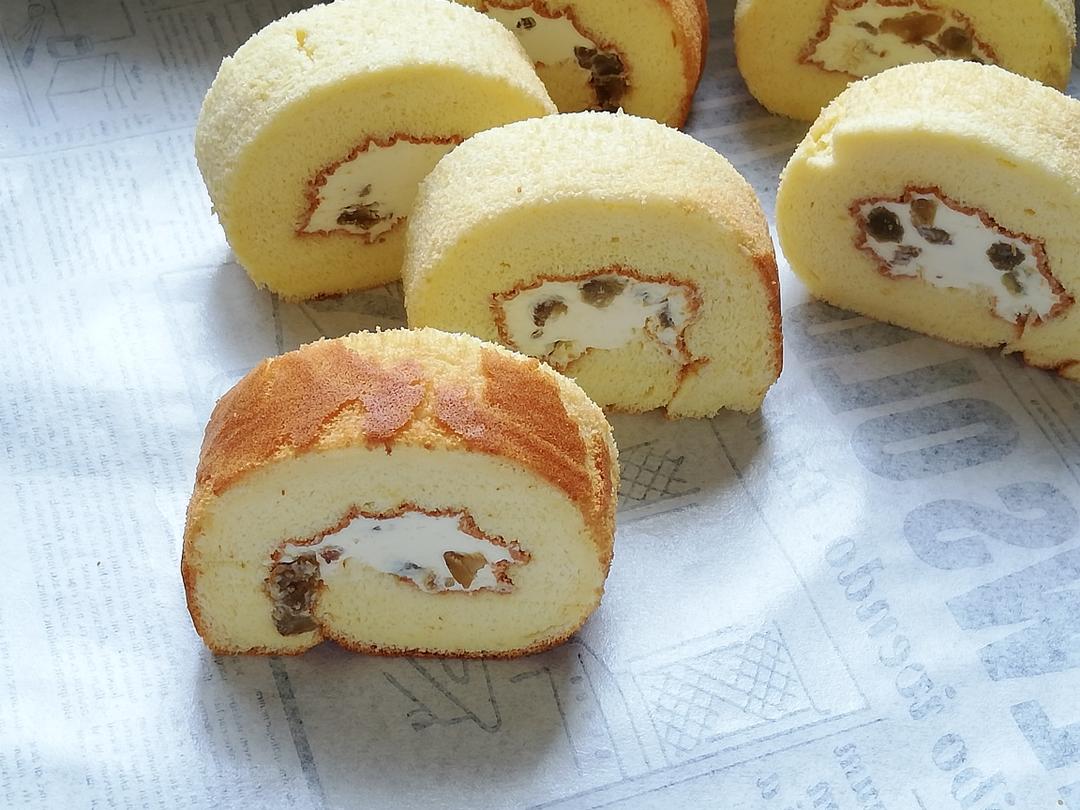 自制奶酪葡萄干馅蛋糕卷的做法