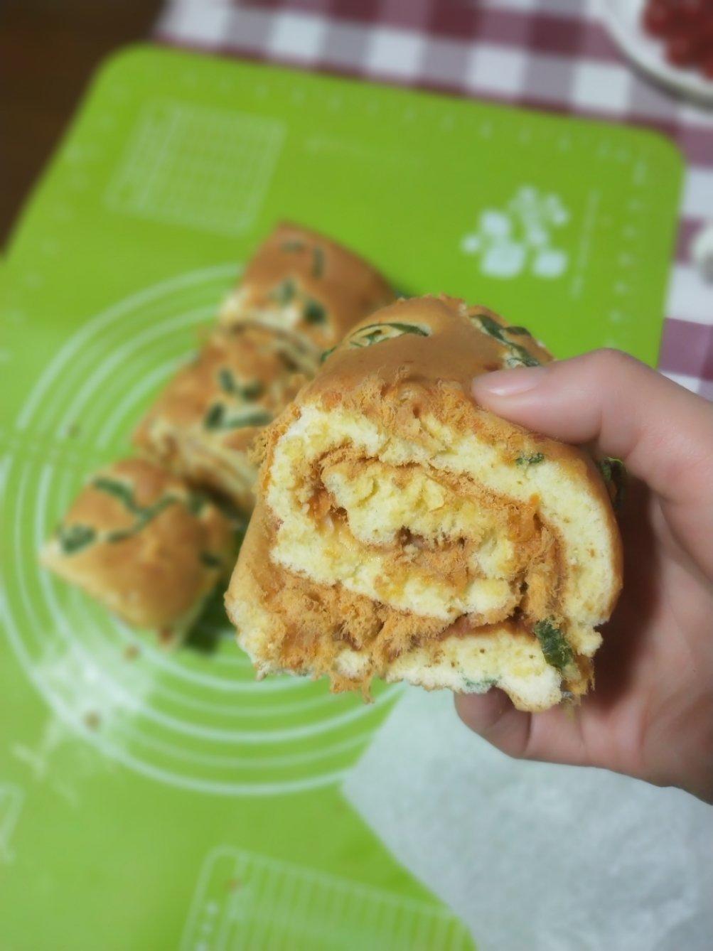 葱香肉松蛋糕卷