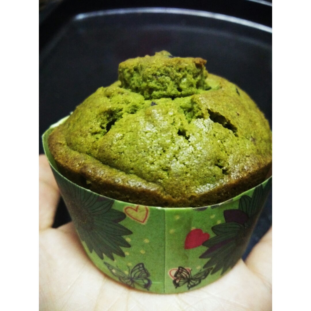 抹茶蜜豆杯子蛋糕