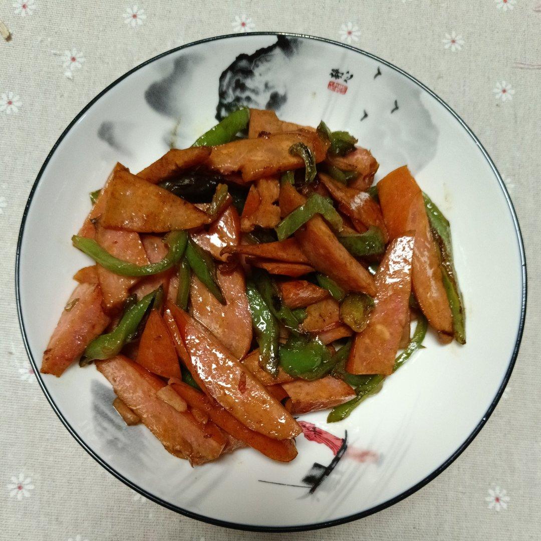 青椒炒腊肠