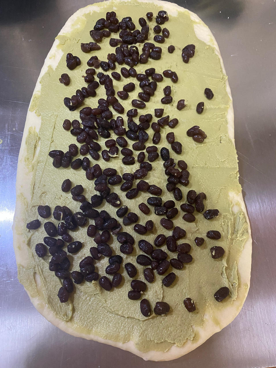 抹茶红豆馅吐司