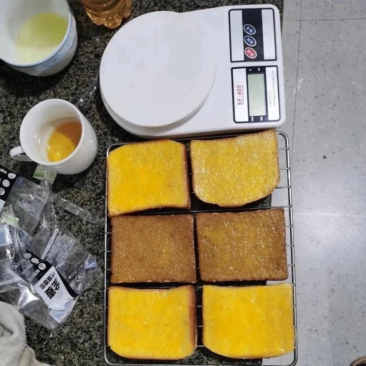 空气炸锅版蜜汁烤面包片