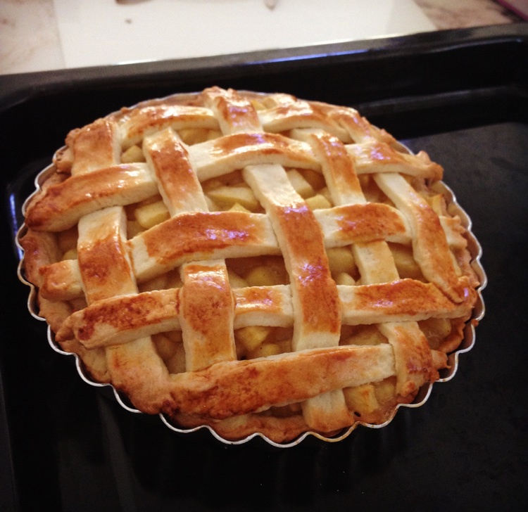 蓁叶青青做的美式肉桂苹果派(6寸)