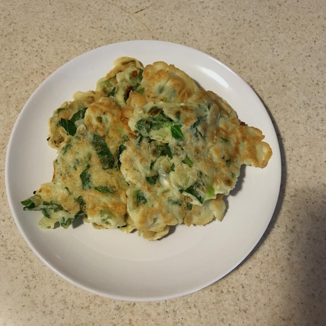 营养美味胡萝卜生菜鸡蛋饼