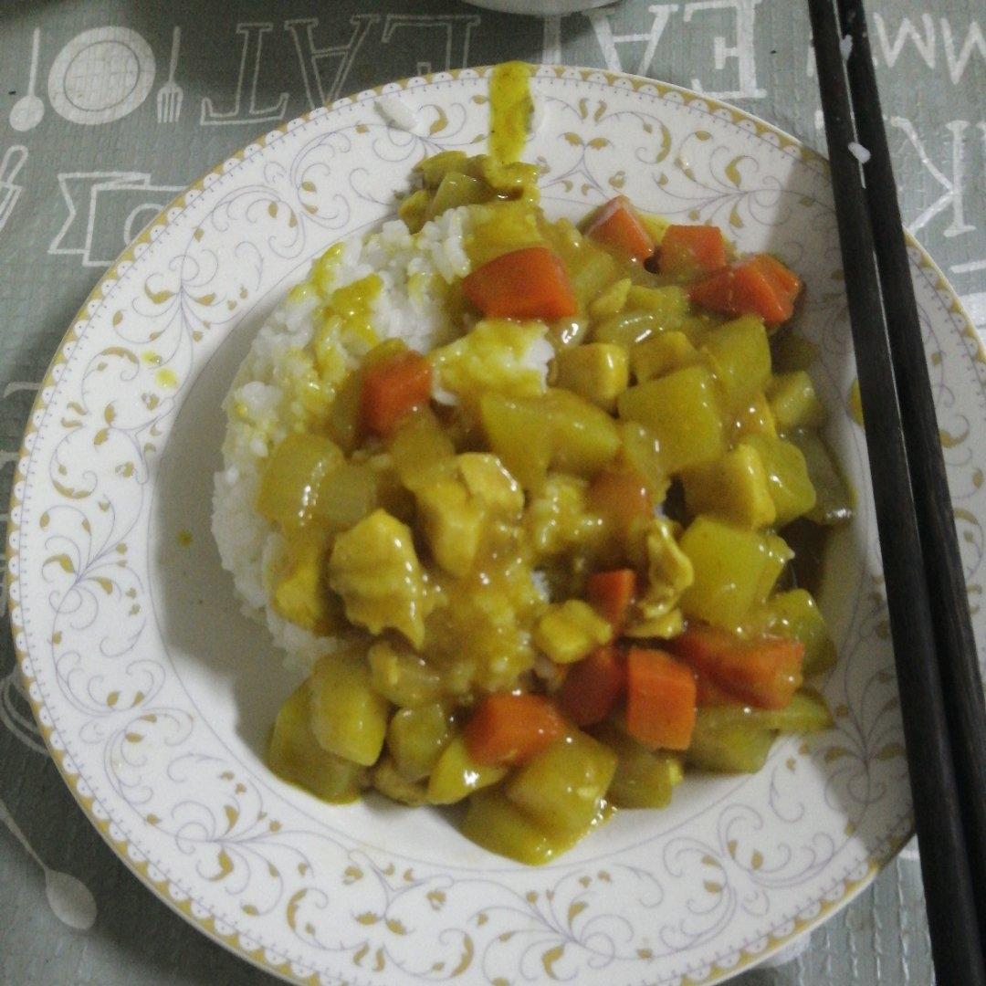 一学就会的土豆鸡肉咖喱饭