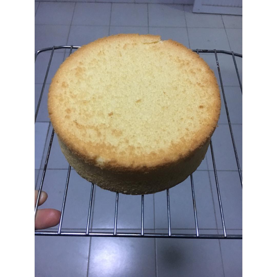 6寸原味戚风蛋糕