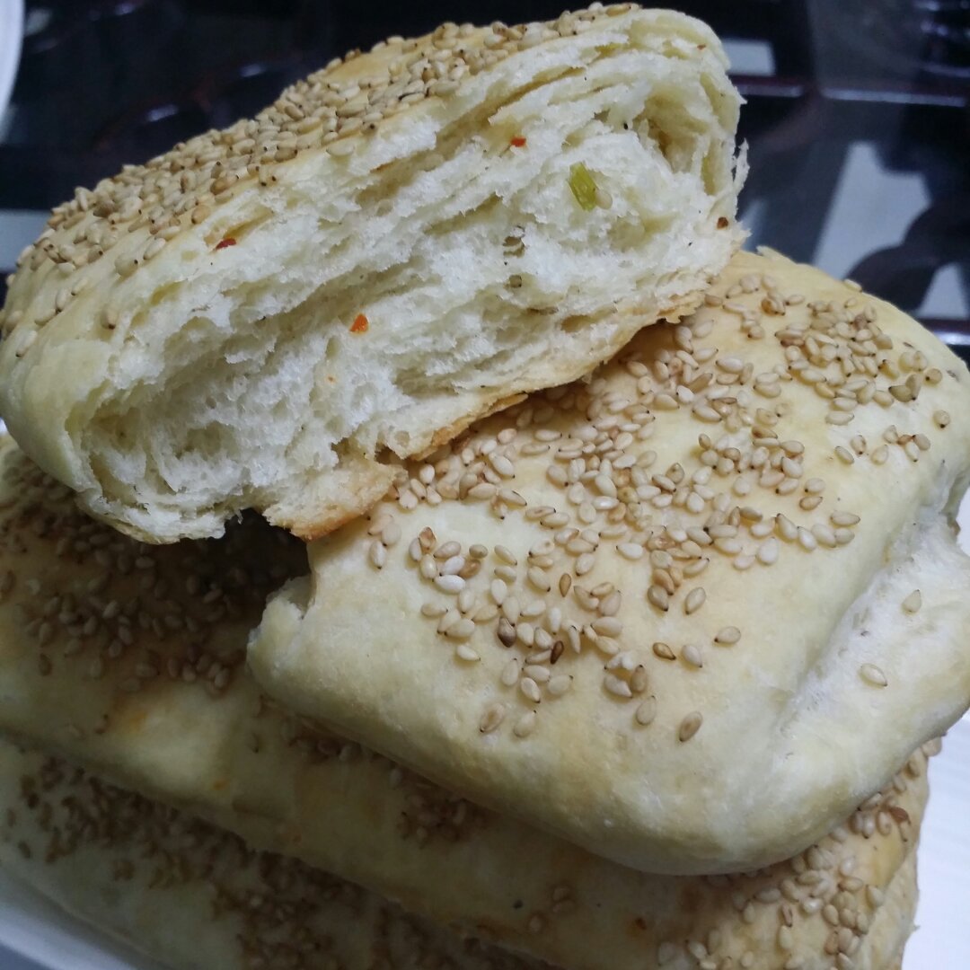 葱香油酥烧饼