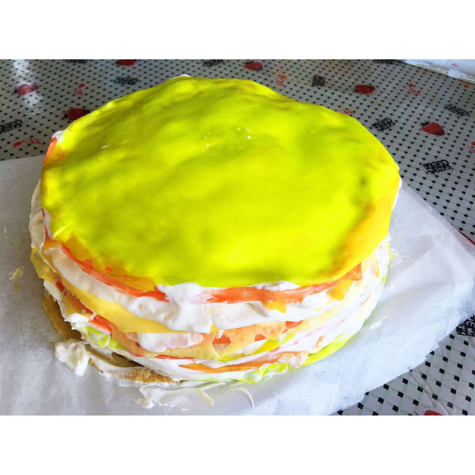 彩虹千层蛋糕 彩虹可丽饼(Mille Crepe Cake)