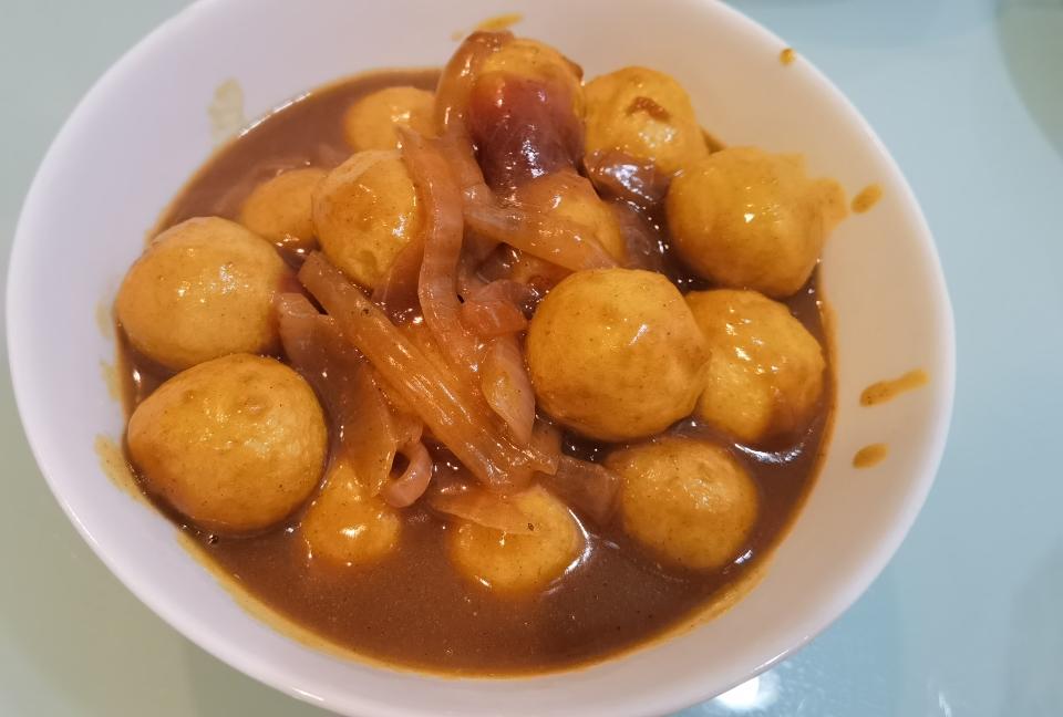 10分钟就能拥有港式风味咖喱鱼蛋！