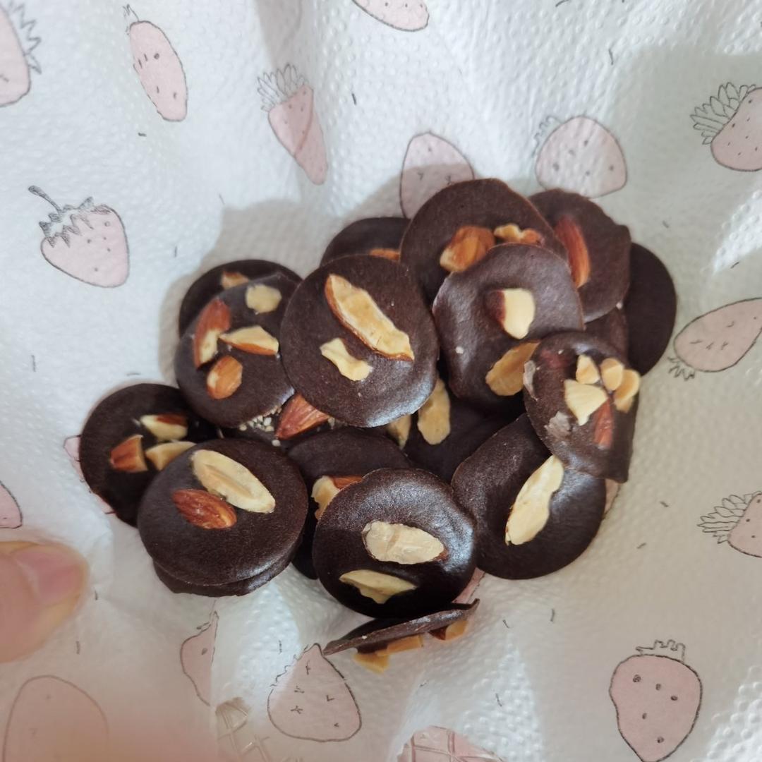 巨简单❗️嘎嘣脆❤️可可坚果薄脆❗️