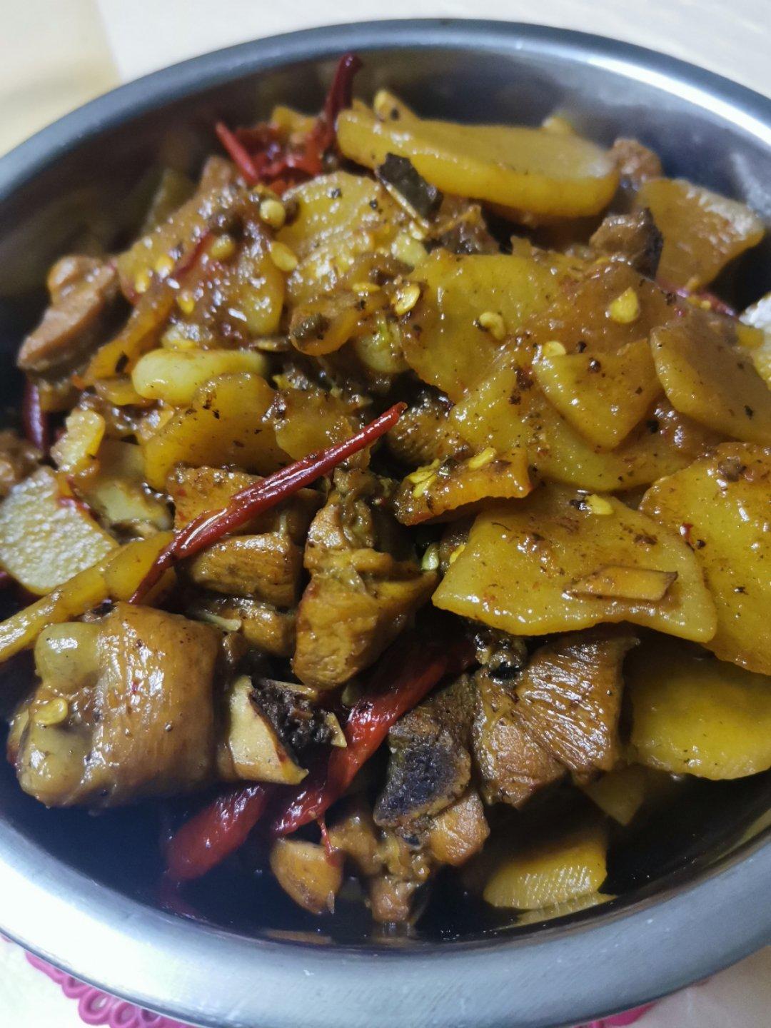 绝对正宗的新疆大盘鸡