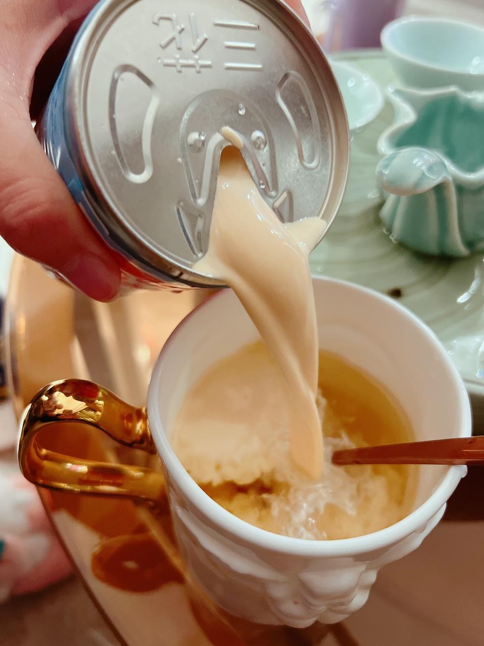自制蜜桃乌龙奶茶（快速版）