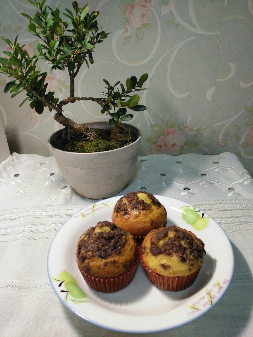 巧克力酥顶玛芬蛋糕 Choc Chip Muffins