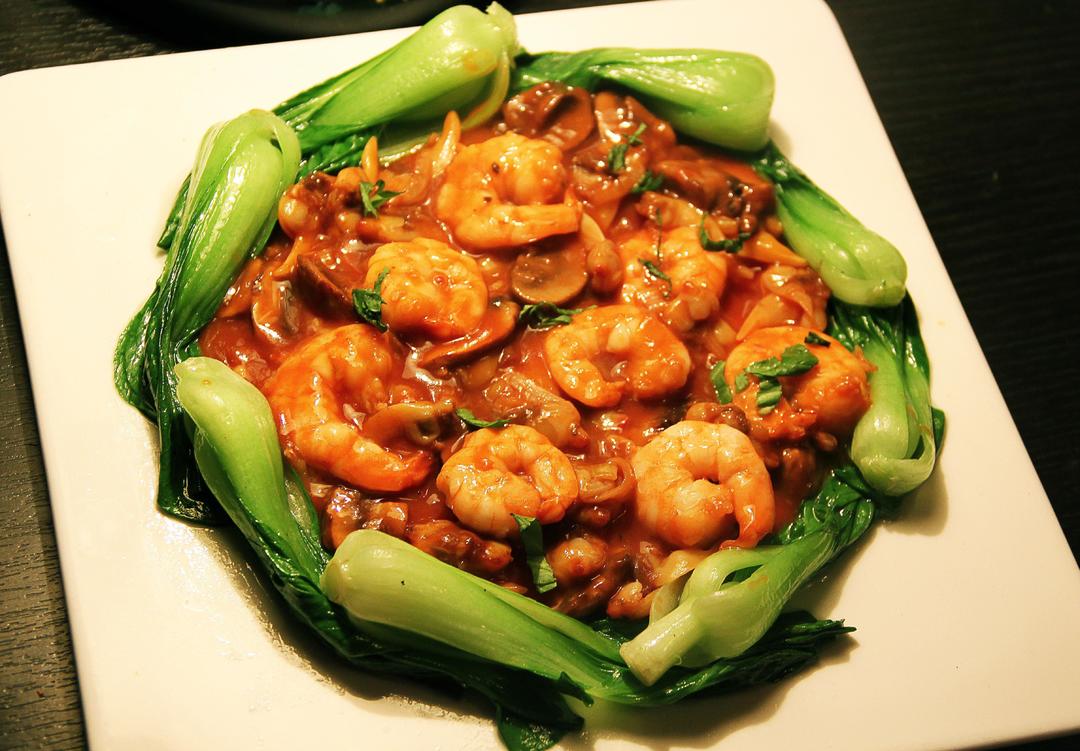 茄汁蔬菜烩鲜虾 Prawns with Tomato Sauce 　的做法