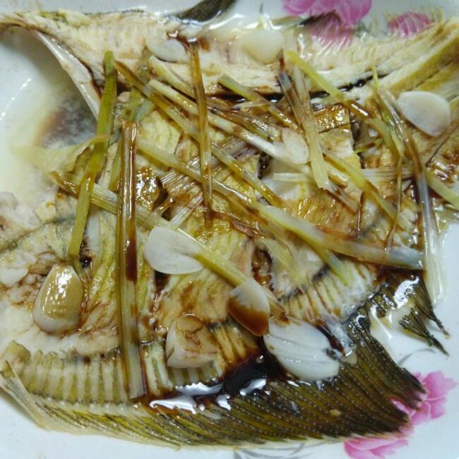 清蒸阿拉斯加黄金碟鱼的做法
