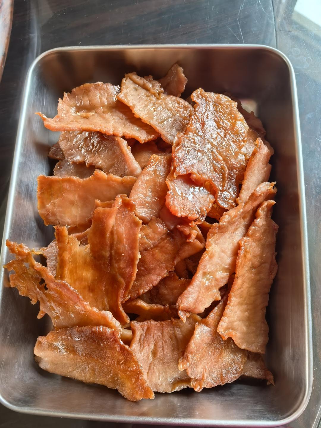 免烤箱❗️教你自制嚼劲十足的猪肉干～越吃越上瘾