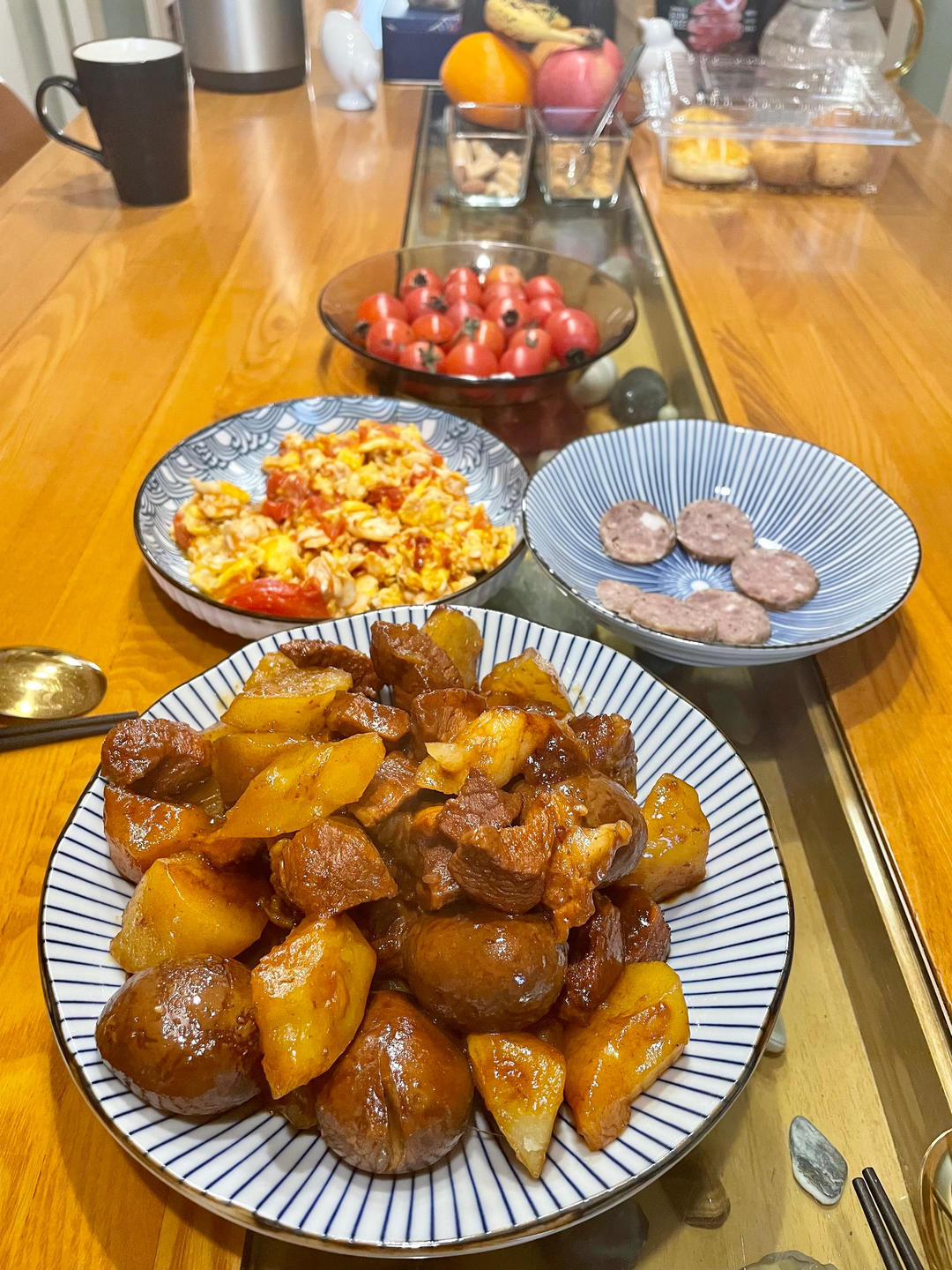 红烧肉炖土豆（丝毫不腻）
