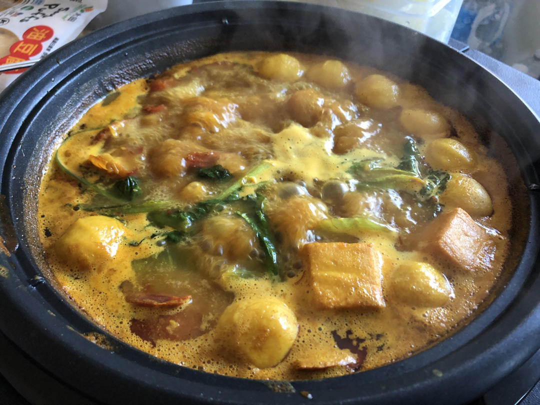 餃子入りカレー鍋（饺子咖喱火锅）