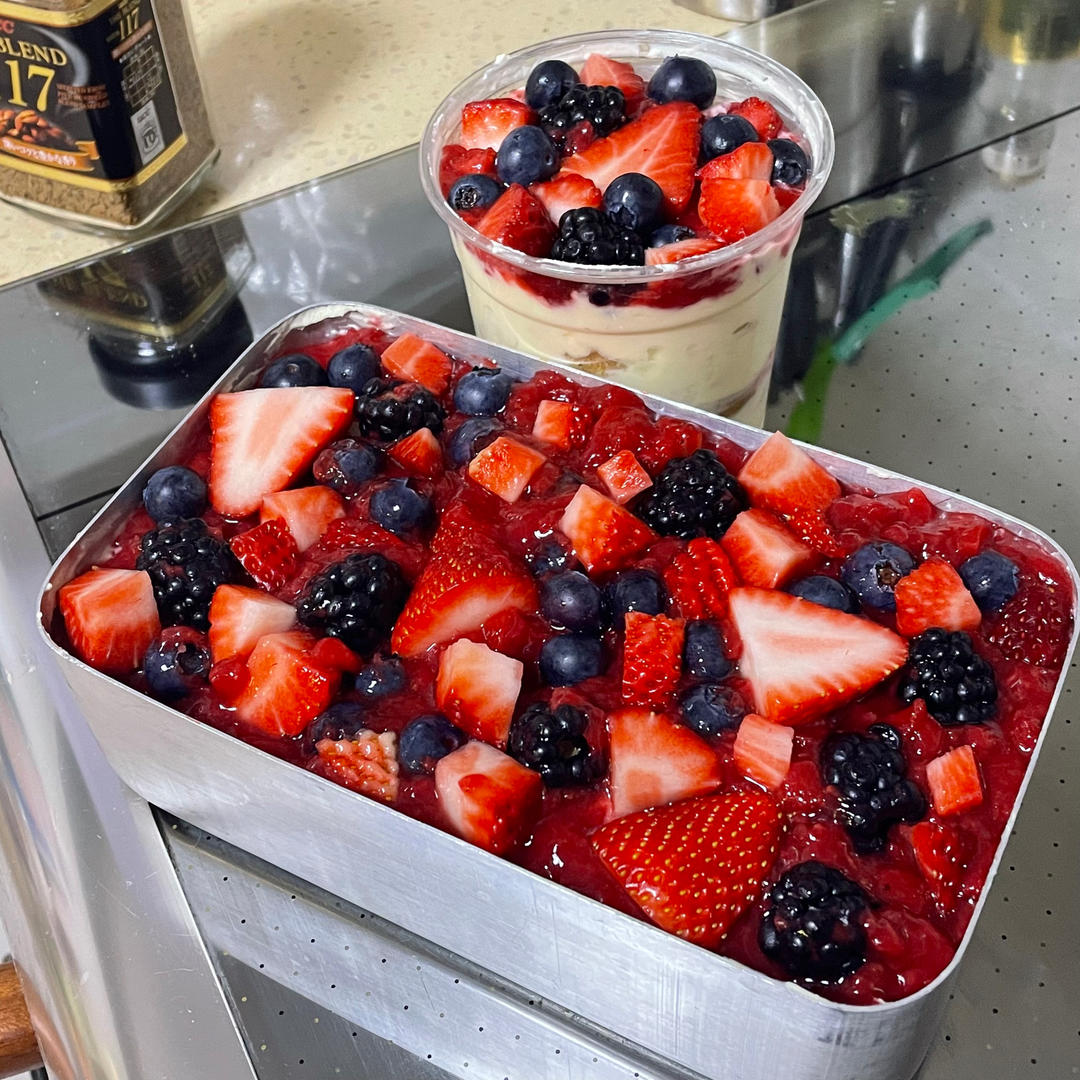 火爆全网的混合莓果提拉米苏盒子超详细教程