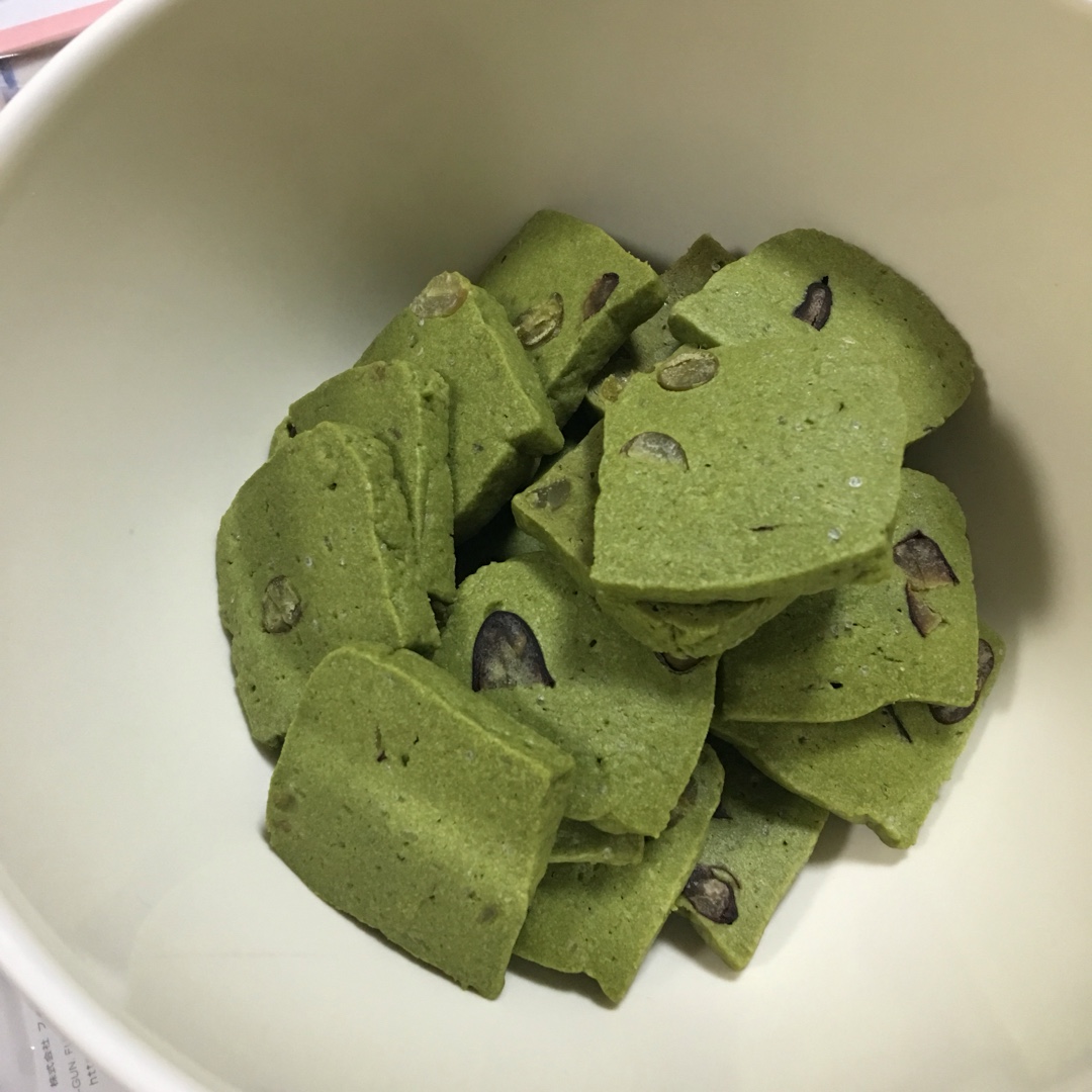 farname蘑菇做的抹茶蜜豆饼干