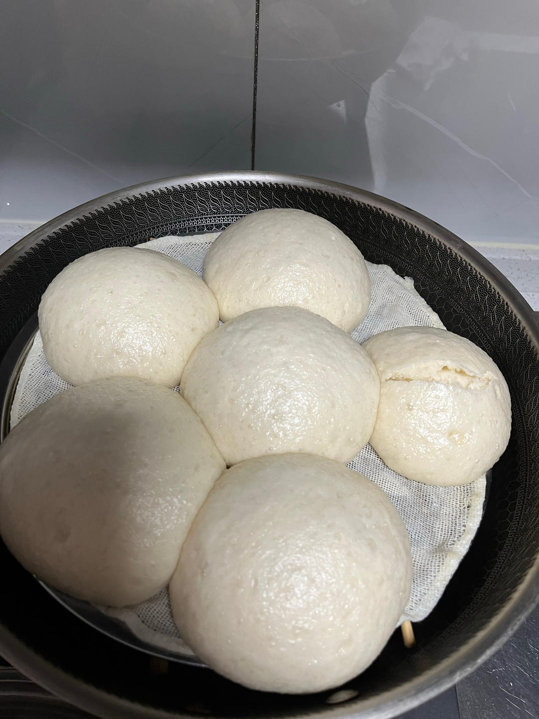 超松软一次发酵酒酿馒头