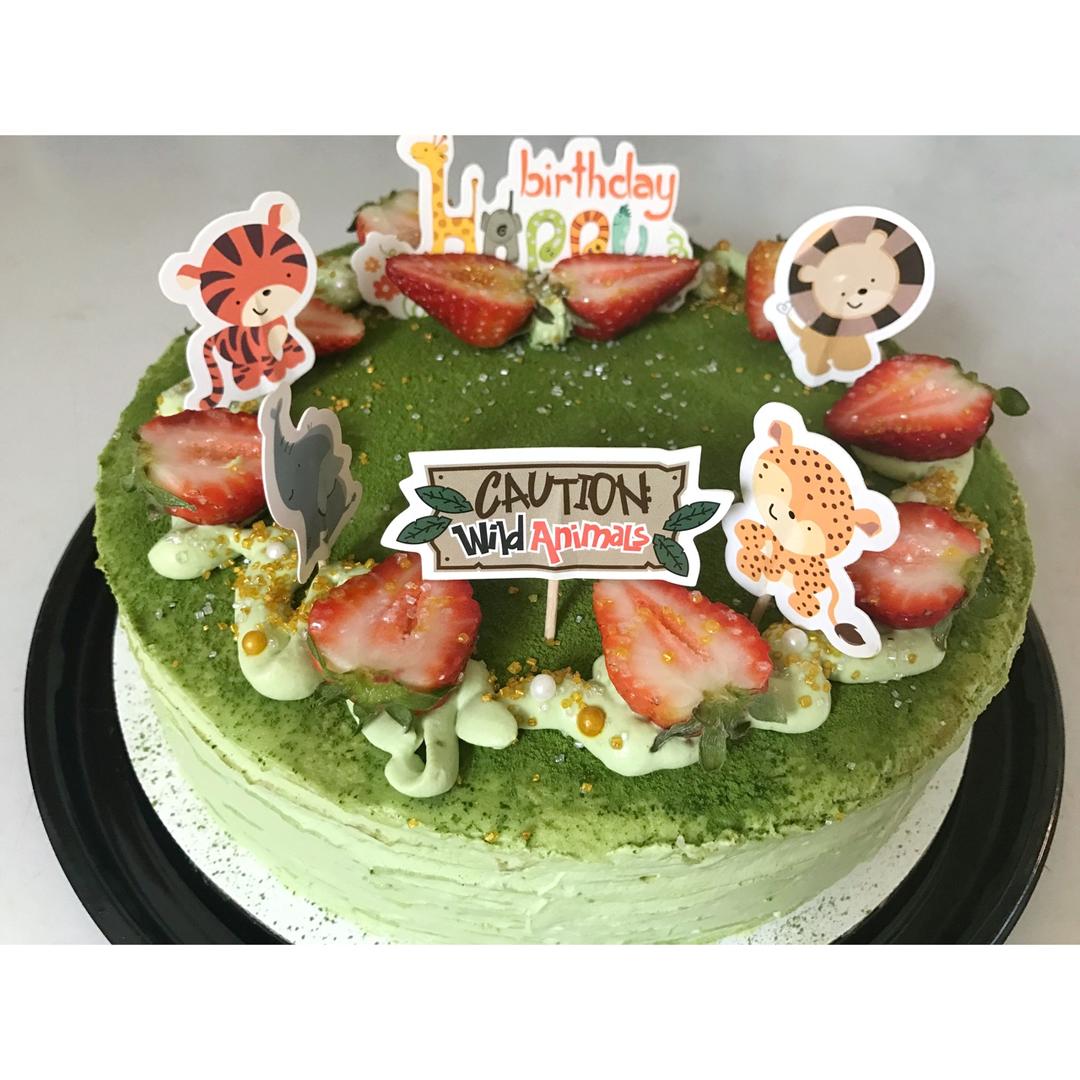 草莓戚风生日蛋糕