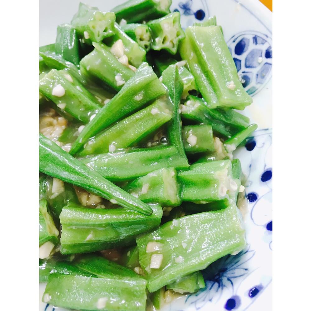 秋葵最好吃的做法，蒜香秋葵