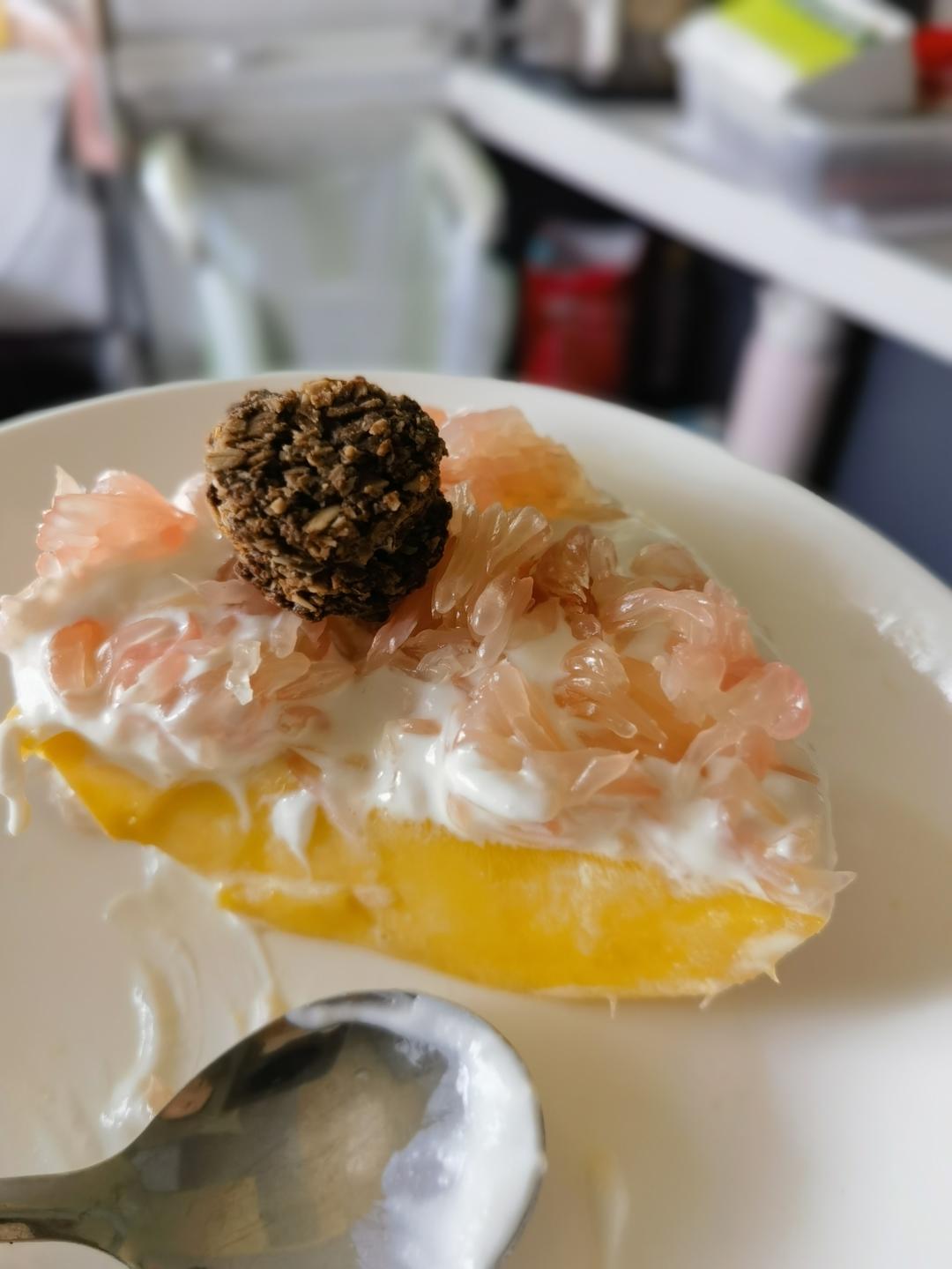 天才❗到底是谁发明的固体杨枝甘露啊❗