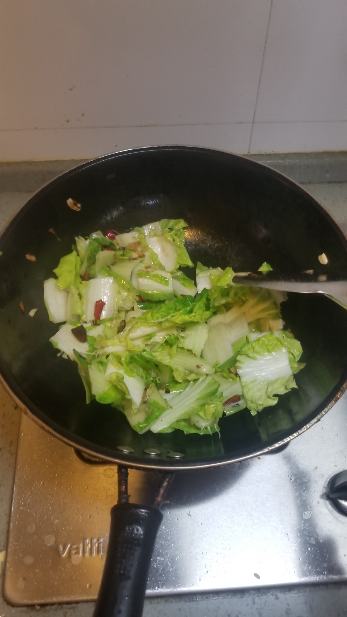 家常炝炒小白菜(简单健康好吃)的做法 步骤5