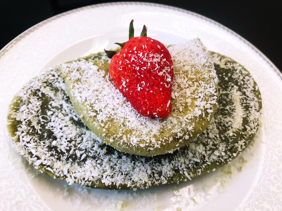 抹茶椰蓉戚风蛋糕