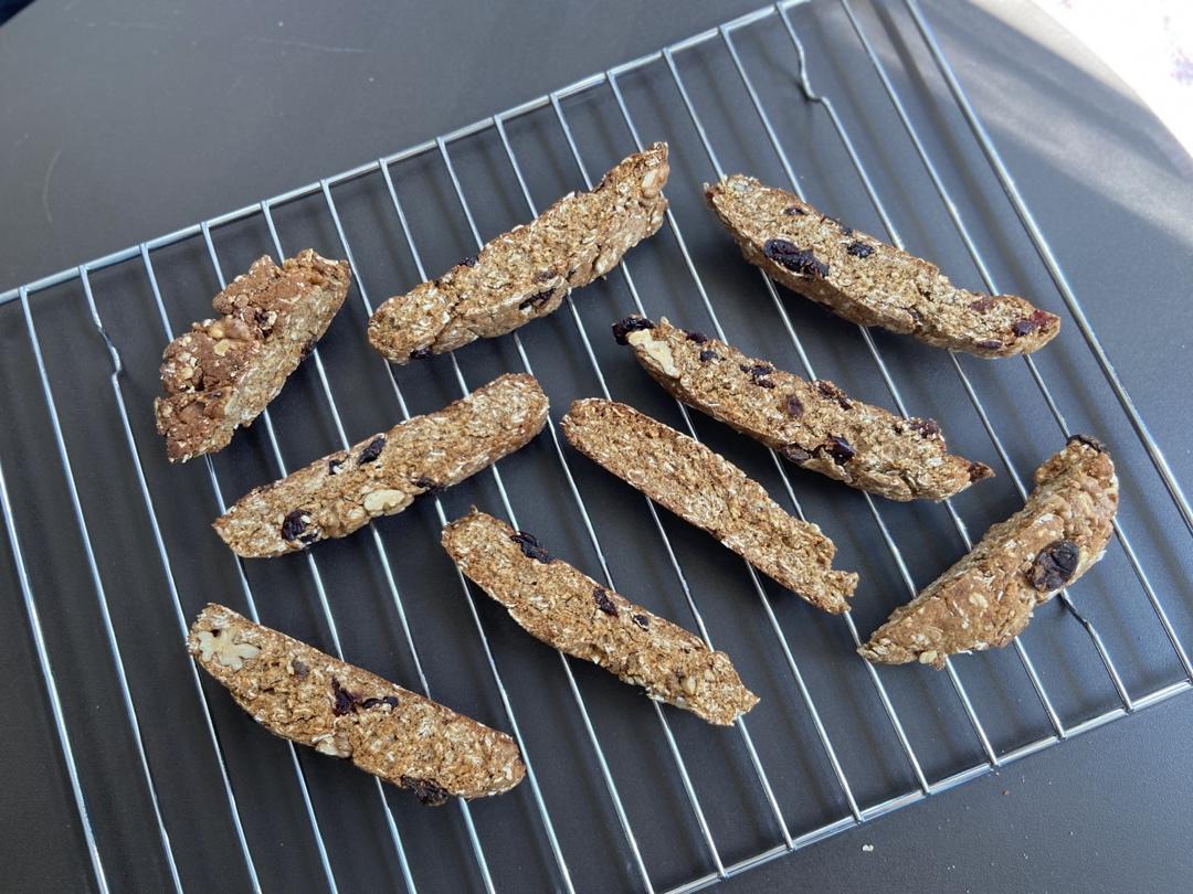 【健康零食】燕麦坚果意式脆饼