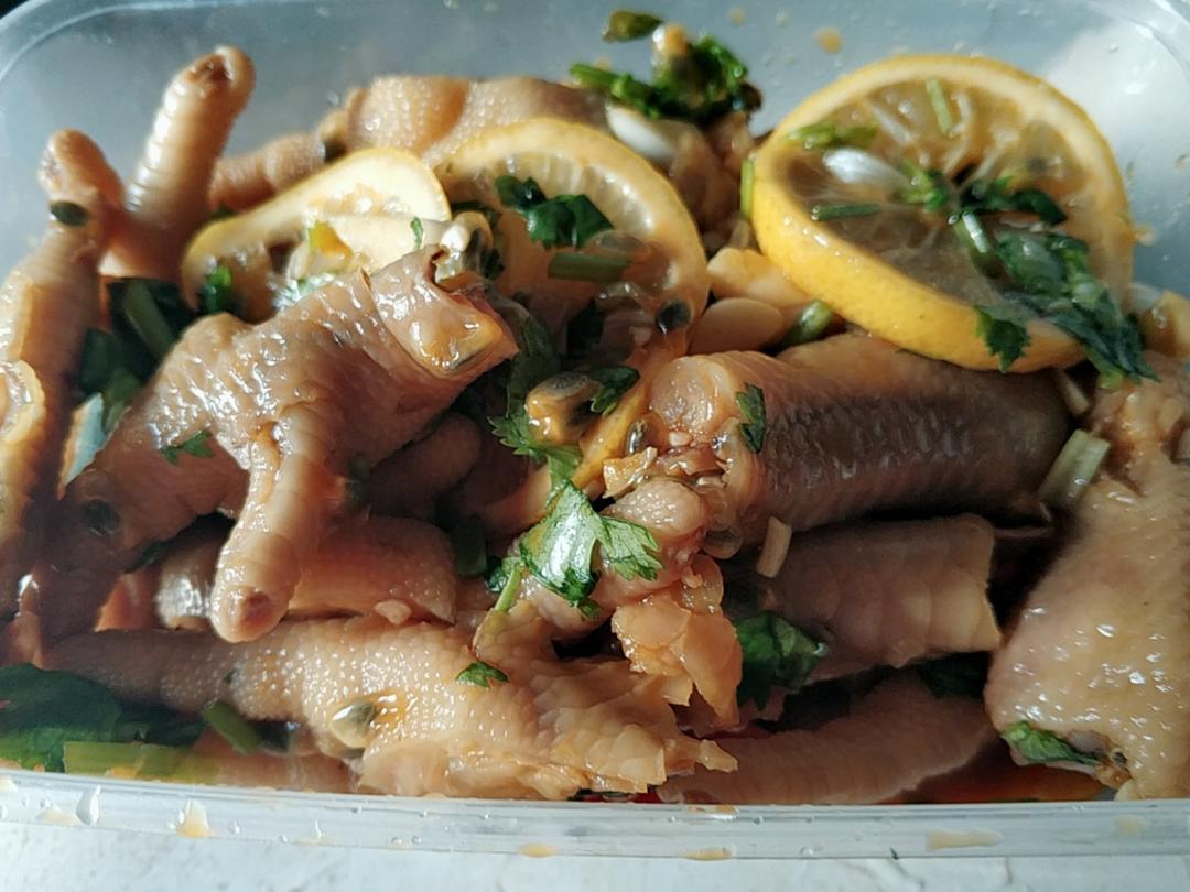 柠檬百香果鸡爪