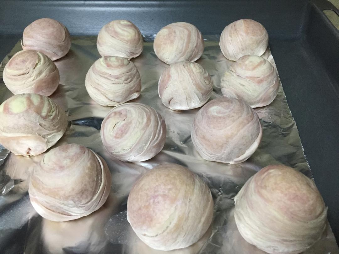 麻薯香芋酥/台湾大甲芋头酥(无猪油完美复刻2015.10修订各种抹茶酥、绿茶酥、蛋黄酥、紫薯酥通用哟）