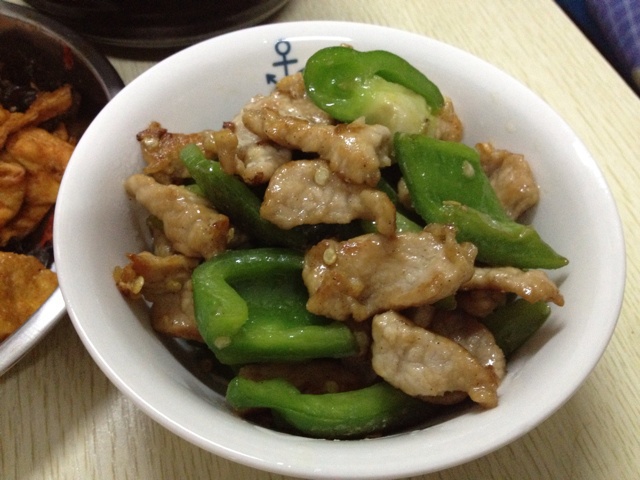 青椒炒肉