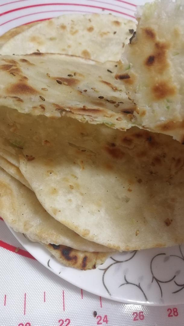 多层柔软葱花烙饼