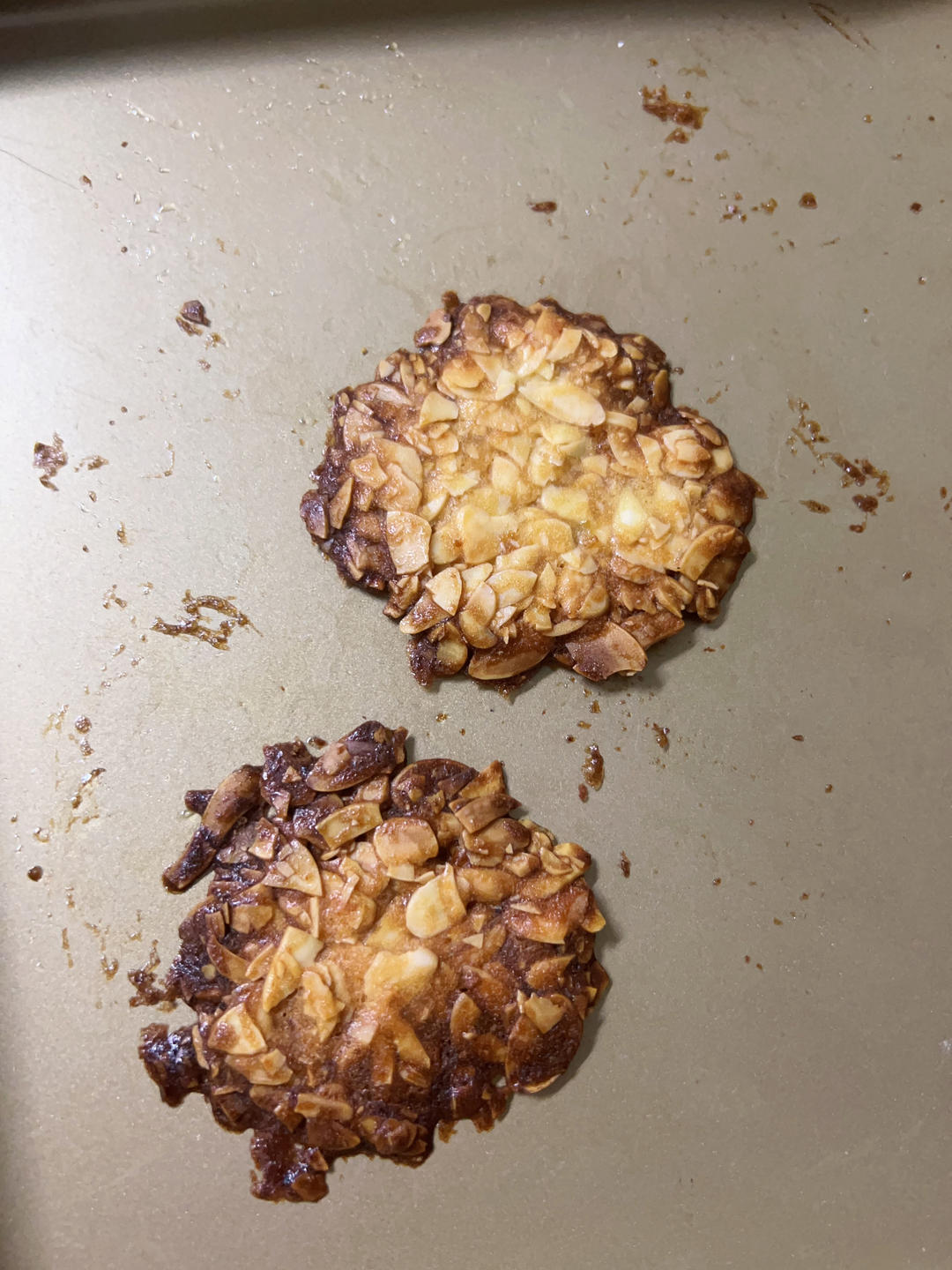 焦糖脆脆杏仁瓦片